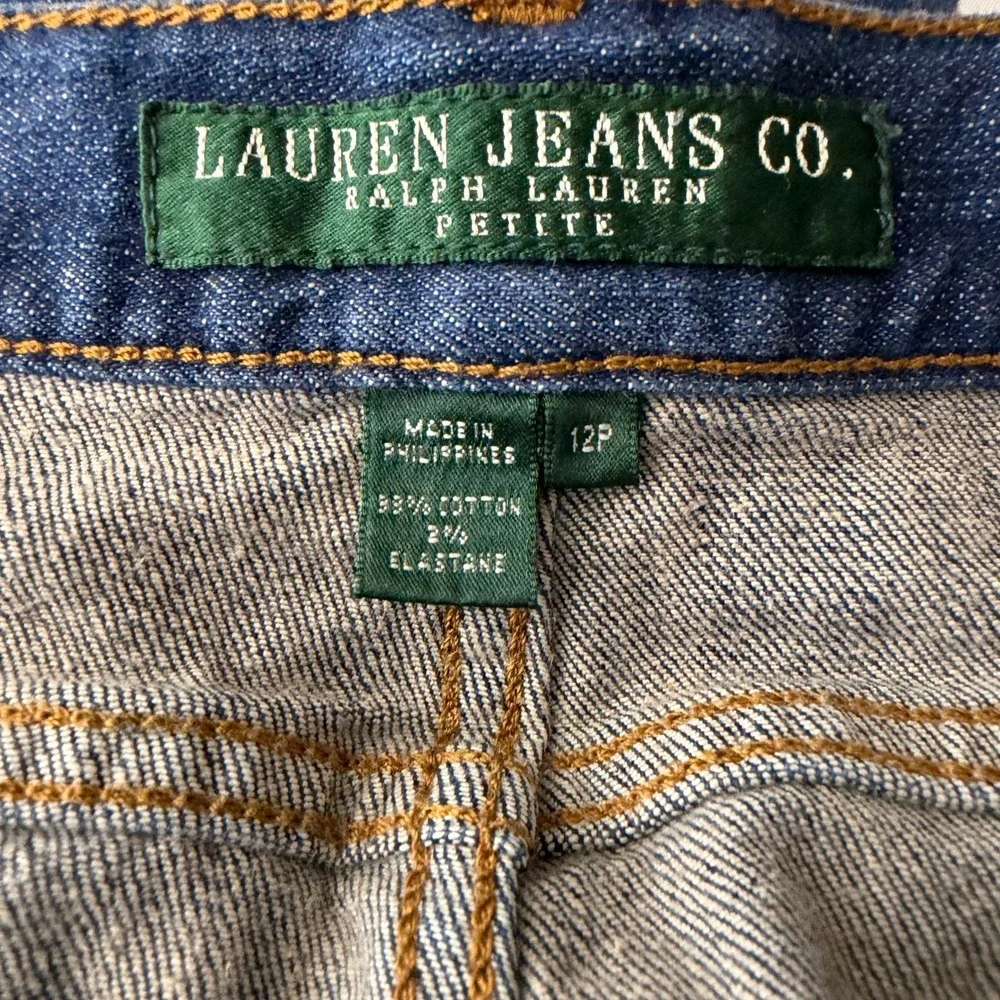 Lauren Jeans Co. Cropped Capri Jeans Women 12P Blue - Picture 4 of 8
